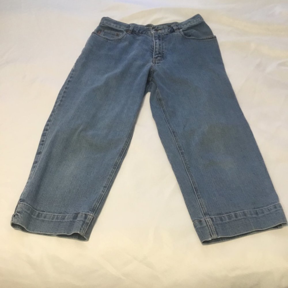 Vintage Eddie Bauer Flared Ankle 5 Pocket Denim Pants Ladies Size 6